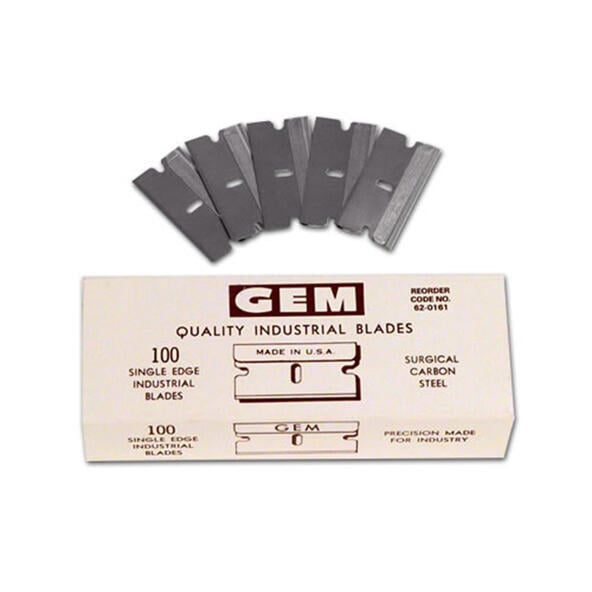 1 in Carbon Steel Razor Blades 100pk | Solargard